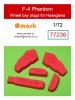 Omask 77236 F-4 Phantom wheel bay plugs (for Hasegawa) 1/72